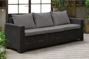 Диван Калифорния 3-х местный (California 3 Sofa), графит в Троицке - troick.mebel24.online | фото 1
