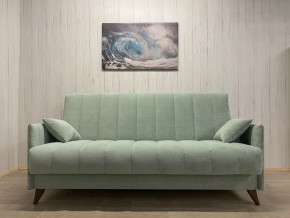 Диван Престиж-3 (НПБ) велюр Sensey mist green в Троицке - troick.mebel24.online | фото