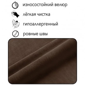 Диван Сканди Д1-ВК (велюр коричневый) 1200 в Троицке - troick.mebel24.online | фото 4