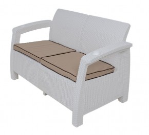 Диван Yalta Premium Sofa 2 Set (Ялта) белый (+подушки под спину) в Троицке - troick.mebel24.online | фото