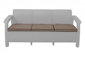 Диван Yalta Premium Sofa 3 Set (Ялта) белый (+подушки под спину) в Троицке - troick.mebel24.online | фото 2