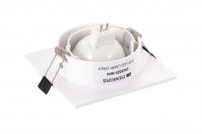 DK3021-WH Встраиваемый светильник, IP 20, 10 Вт, GU5.3, LED, белый, пластик в Троицке - troick.mebel24.online | фото 3