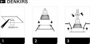 DK3021-WH Встраиваемый светильник, IP 20, 10 Вт, GU5.3, LED, белый, пластик в Троицке - troick.mebel24.online | фото 5