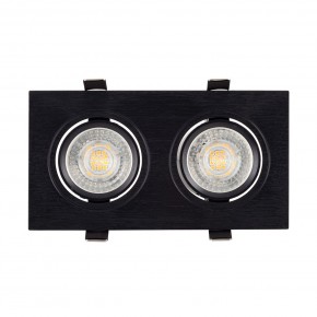 DK3022-BK Встраиваемый светильник, IP 20, 10 Вт, GU5.3, LED, черный, пластик в Троицке - troick.mebel24.online | фото 2