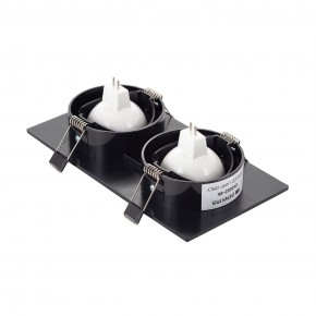 DK3022-BK Встраиваемый светильник, IP 20, 10 Вт, GU5.3, LED, черный, пластик в Троицке - troick.mebel24.online | фото 3