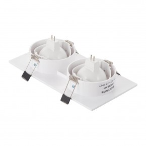 DK3022-WH Встраиваемый светильник, IP 20, 10 Вт, GU5.3, LED, белый, пластик в Троицке - troick.mebel24.online | фото 3