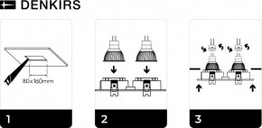 DK3022-WH Встраиваемый светильник, IP 20, 10 Вт, GU5.3, LED, белый, пластик в Троицке - troick.mebel24.online | фото 6