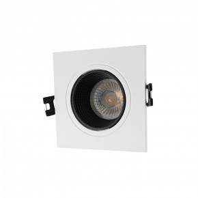 DK3071-WH+BK Встраиваемый светильник, IP 20, 10 Вт, GU5.3, LED, белый/черный, пластик в Троицке - troick.mebel24.online | фото
