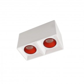 DK3085-WH+RD Светильник накладной IP 20, 10 Вт, GU5.3, LED, белый/красный, пластик в Троицке - troick.mebel24.online | фото 1
