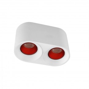 DK3096-WH+RD Светильник накладной IP 20, 10 Вт, GU5.3, LED, белый/красный, пластик в Троицке - troick.mebel24.online | фото 1