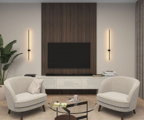 DK5014-BK Бра 1000 мм, 3000К, IP20, 12 Вт, черный, алюминий в Троицке - troick.mebel24.online | фото 4