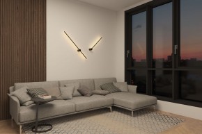 DK5014-BK Бра 1000 мм, 3000К, IP20, 12 Вт, черный, алюминий в Троицке - troick.mebel24.online | фото 6