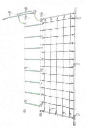 Дополнительная стойка к пристенному ДСК Pastel с сеткой для лазания, цв. белый в Троицке - troick.mebel24.online | фото