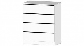 ЭЛЕГАНТ Комод 4 ящика (белый) в Троицке - troick.mebel24.online | фото