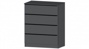 ЭЛЕГАНТ Комод 4 ящика (графит) в Троицке - troick.mebel24.online | фото