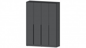 ЭЛЕГАНТ Шкаф 4х створчатый (графит) в Троицке - troick.mebel24.online | фото