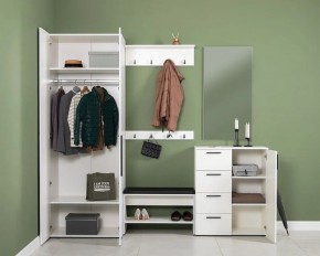 ЭЙР прихожая (модульная) Белый Шагрень в Троицке - troick.mebel24.online | фото 2