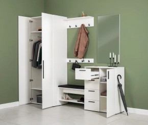 ЭЙР прихожая (модульная) Белый Шагрень в Троицке - troick.mebel24.online | фото 27
