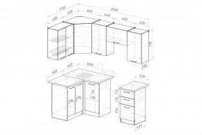 ГЛОРИЯ Кухонный гарнитур Оптима 5 (1200*2000 мм) в Троицке - troick.mebel24.online | фото 2