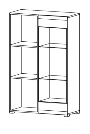 Гостиная НЕНСИ (модульная) Крафт золотой/Белый глянец в Троицке - troick.mebel24.online | фото 9