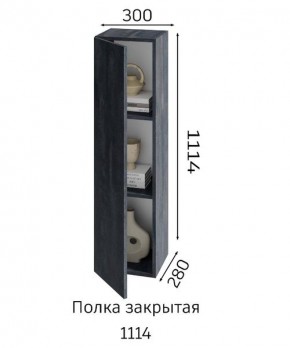 ХЛОЯ Гостиная (Дуб Вотан/Обсидиан) модульная в Троицке - troick.mebel24.online | фото 4