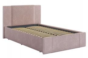 ХЛОЯ Кровать 1200 с основанием (нежно-розовый велюр) в Троицке - troick.mebel24.online | фото