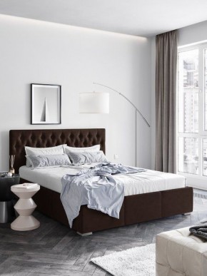 Интерьерная Кровать Октавия Коричневый  1400x2000 в Троицке - troick.mebel24.online | фото