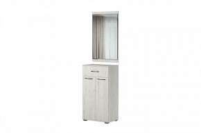 ИТАЛИЯ Зеркало 600/Тумба Комби ТК 600 (дуб крафт белый) в Троицке - troick.mebel24.online | фото 1