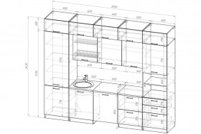 ЖАСМИН Кухонный гарнитур Экстра 5 (3000 мм) в Троицке - troick.mebel24.online | фото 2