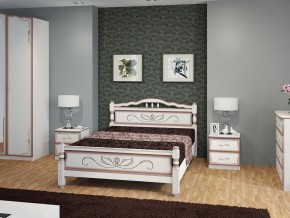 КАРИНА-5 Кровать из массива 1200 (Дуб молочный) в Троицке - troick.mebel24.online | фото