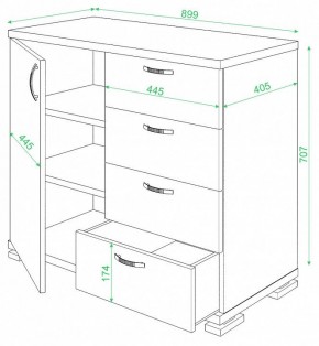 Комод Домино ТБ-4МН в Троицке - troick.mebel24.online | фото 2