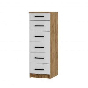 Комод Евро КМ-04 (крафт/белый) в Троицке - troick.mebel24.online | фото