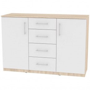 Комод K-93x135x45-1 (ДСС-Белый) Калисто в Троицке - troick.mebel24.online | фото