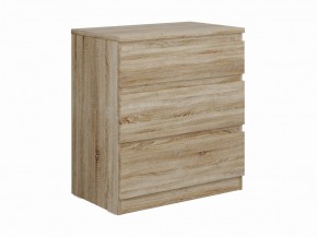 Комод КАСТОР с тремя ящиками, цвет Дуб Сонома в Троицке - troick.mebel24.online | фото