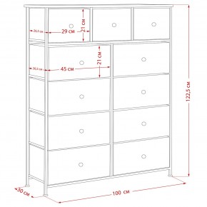 Комод Leset Линкс 11 ящиков (МДФ) в Троицке - troick.mebel24.online | фото 12