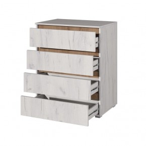 Комод Лиана (Дуб Крафт Белый/Дуб Крафт Золотой) в Троицке - troick.mebel24.online | фото