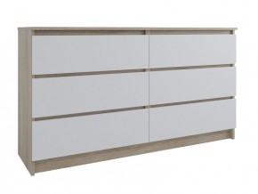 Комод МОРИ МК 1380.6 (Дуб Сонома/Белый) в Троицке - troick.mebel24.online | фото 1