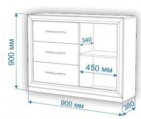 Комод Нобиле Км-120/38 ФГ в Троицке - troick.mebel24.online | фото 2