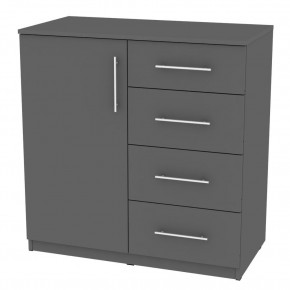 Комод "Калисто (K17)" ручка рейлинг (Графит) в Троицке - troick.mebel24.online | фото
