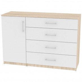 Комод "Калисто (K44)" ручка рейлинг (ДСС-Белый) в Троицке - troick.mebel24.online | фото