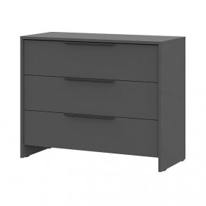 КАМЕЛИЯ 1 Серия 2 Комод 3 ящика Графит серый в Троицке - troick.mebel24.online | фото 2