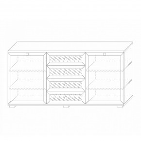 Комодино (фасады глухие) Парма Нео в Троицке - troick.mebel24.online | фото 2