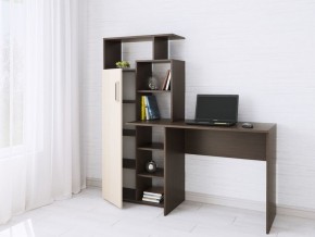 Компьютерный Стол Квартет-7 Дуб молочный/Венге в Троицке - troick.mebel24.online | фото