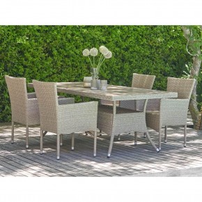 Комплект плетеной мебели AM-196/T196 Beige 4Pcs (4+1) в Троицке - troick.mebel24.online | фото