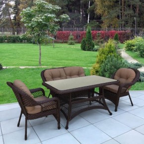 Комплект плетеной мебели T130/LV-520BB-Brown_Beige в Троицке - troick.mebel24.online | фото 2