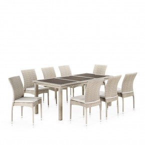 Комплект плетеной мебели T365/Y380C-W85 Latte (8+1) + подушки в Троицке - troick.mebel24.online | фото 1