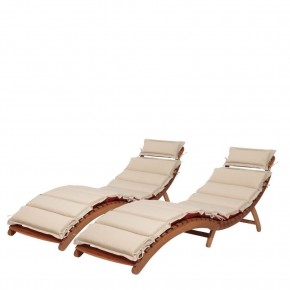 Комплект шезлонги и столик AFM-803A-T133 Beige (2+1) в Троицке - troick.mebel24.online | фото 2