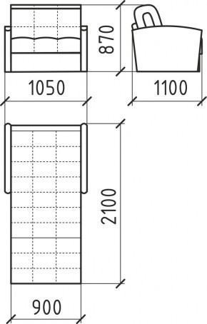 КОРАЛЛ 2 Кресло-кровать КР/КР в Троицке - troick.mebel24.online | фото 3