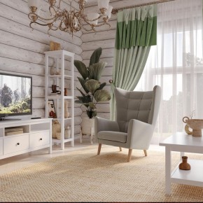 Кресло для отдыха Саари светло-серое, ткань рогожка в Троицке - troick.mebel24.online | фото 4