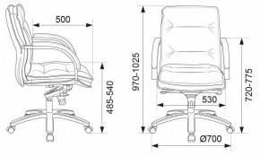 Кресло для руководителя Бюрократ T-9927SL-LOW в Троицке - troick.mebel24.online | фото 5